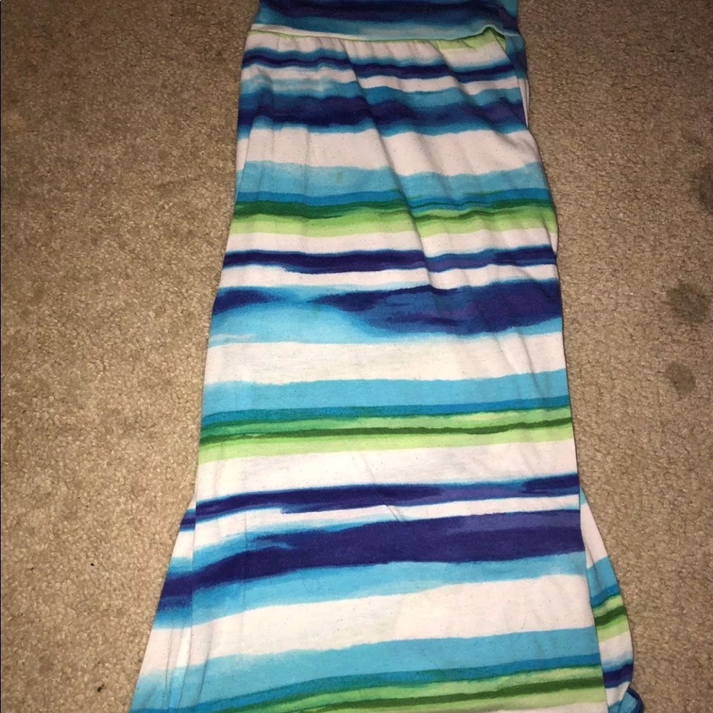 Striped Maxi Skirt